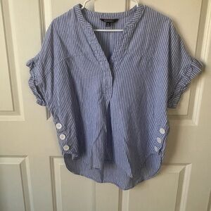 Chambray Striped Top